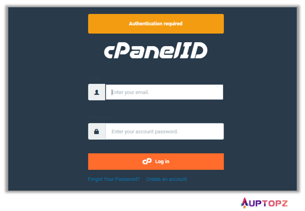 Cách cài đặt SSL trên hosting cho Cpanel - bước 1 - thực hiện đăng nhập tài khoản Cpanel
