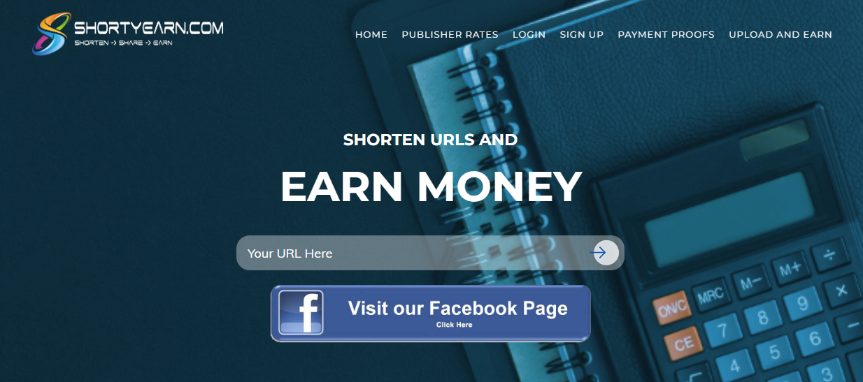 Shortyearn - Trang web rút gọn URL kiếm tiền 