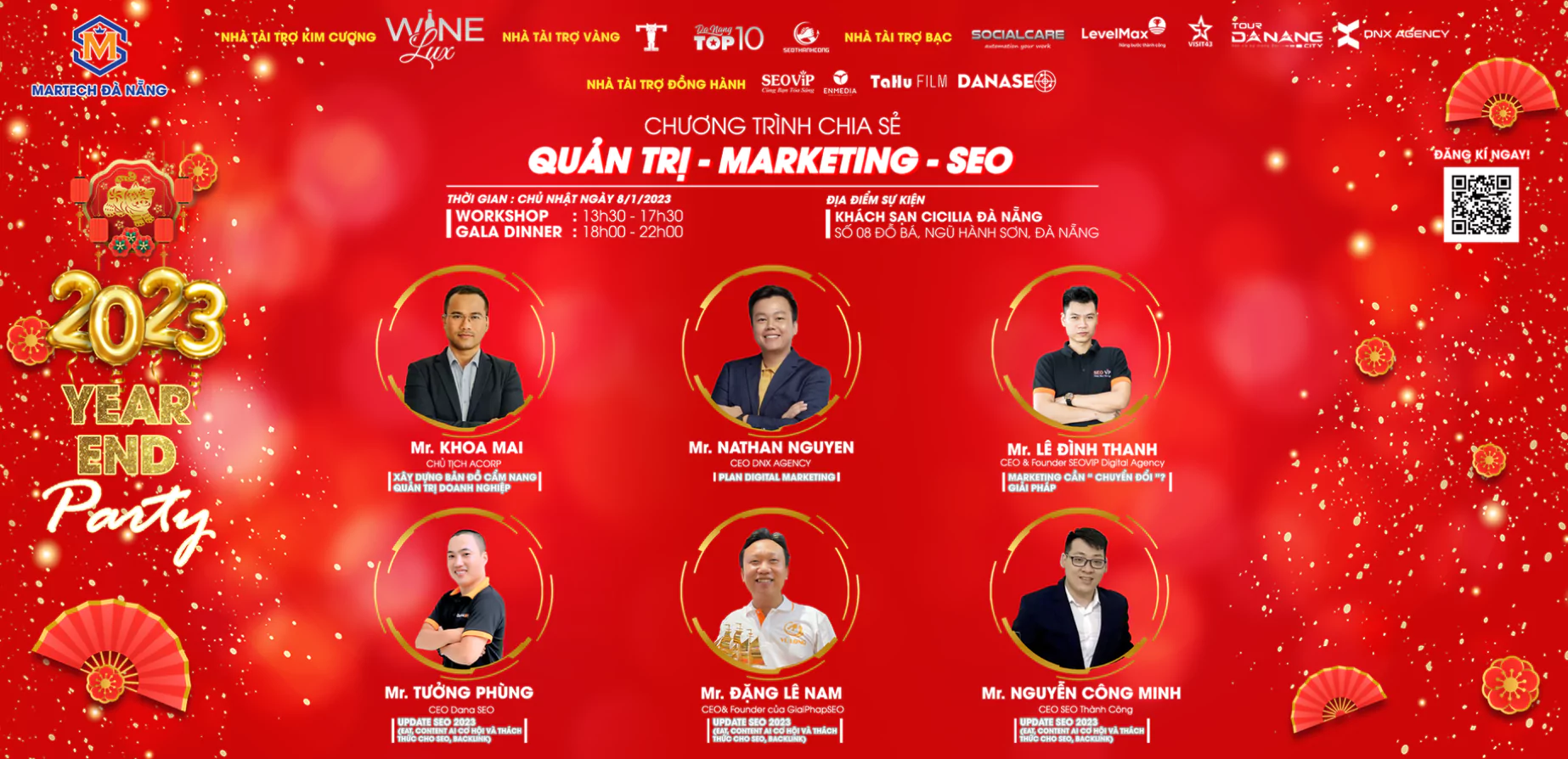 Sự kiện "Quản trị - Marketing - SEO Update 2023 & YEP Martech Đà Nẵng"